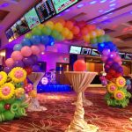 Birthday party decoration with balloons