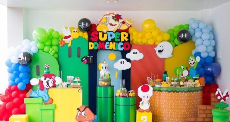 Super mario birthday decoration ideas