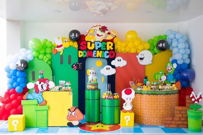 Super mario birthday decoration ideas